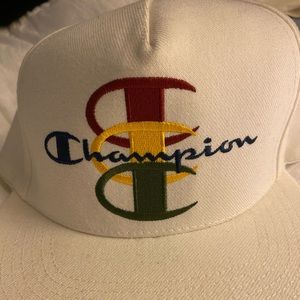 Champion x Supreme Tri Logo Hat. NWT. StockX verified